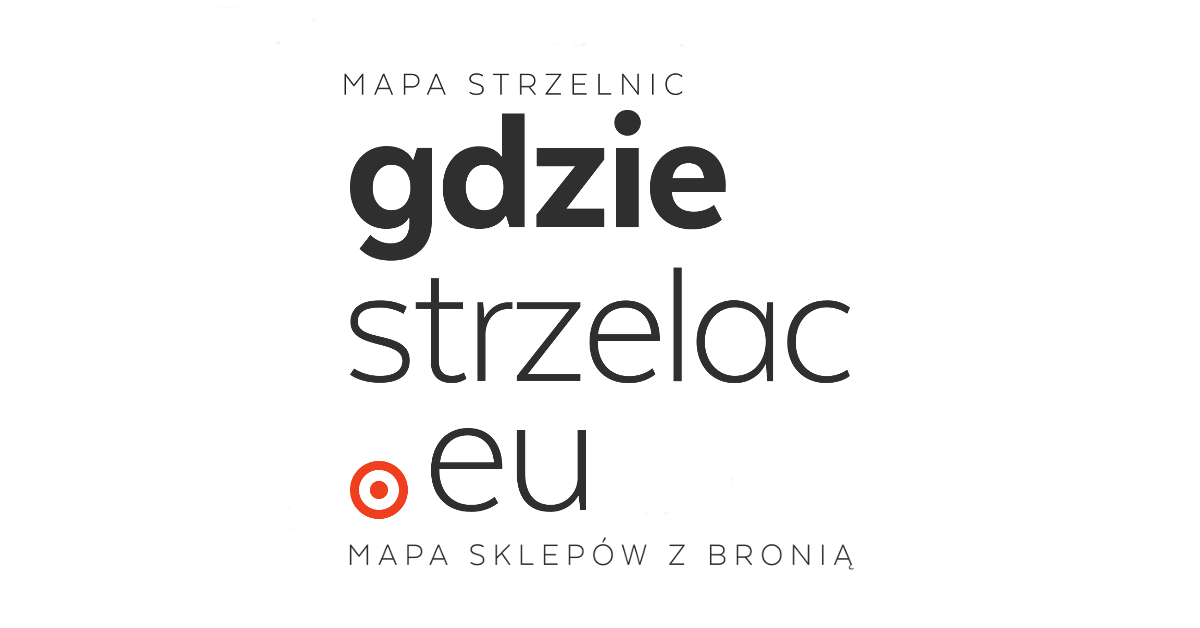 Mapa strzelnic i sklepów z bronią w Polsce.